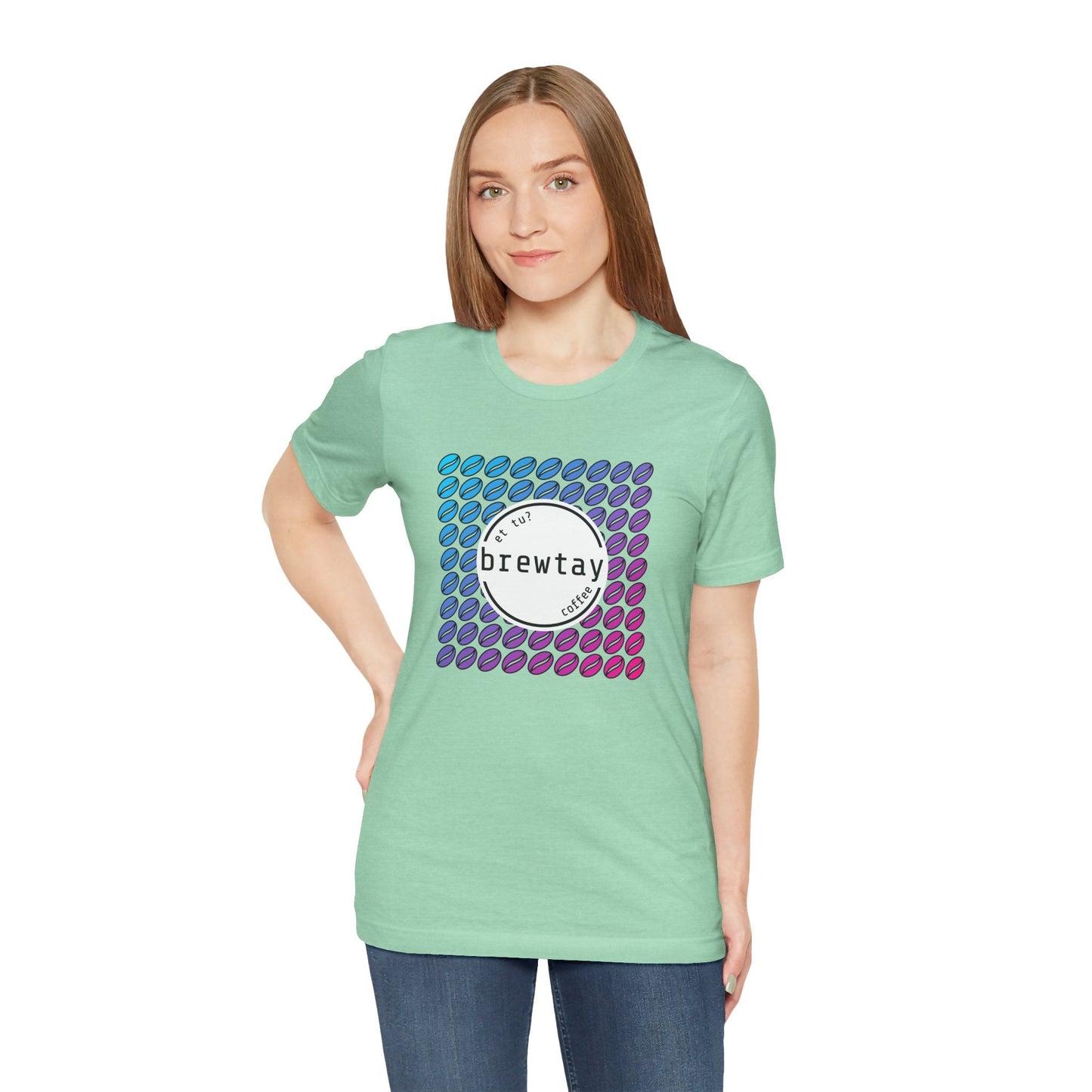 Neon Coffee Bean Gradient T-Shirt Printify