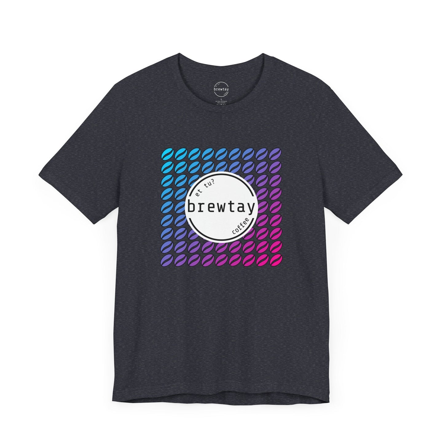 Neon Coffee Bean Gradient T-Shirt Printify