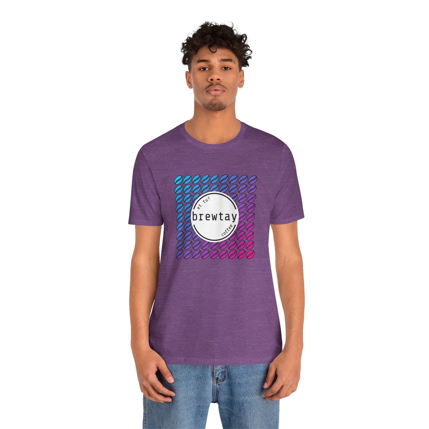 Neon Coffee Bean Gradient T-Shirt Printify