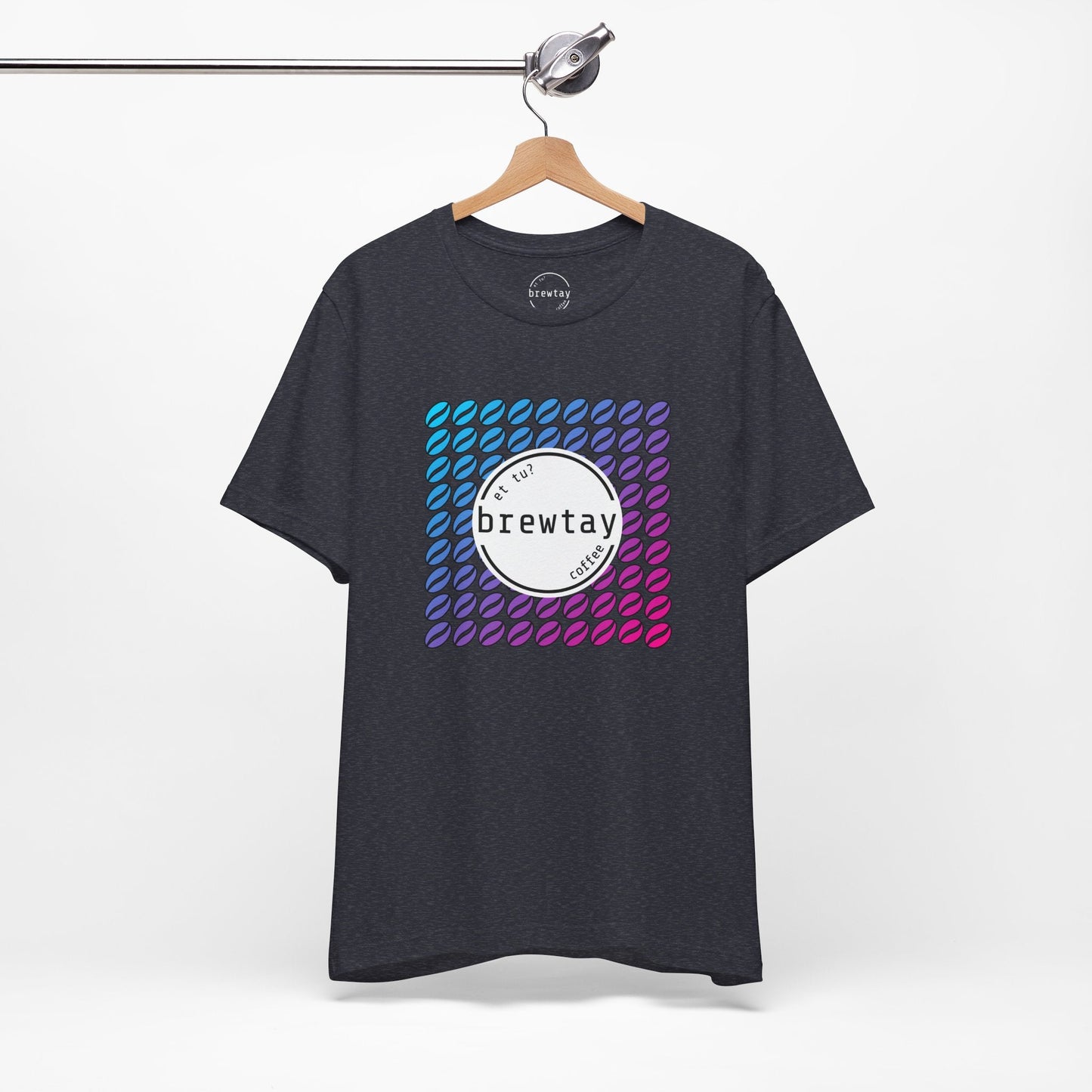 Neon Coffee Bean Gradient T-Shirt Printify