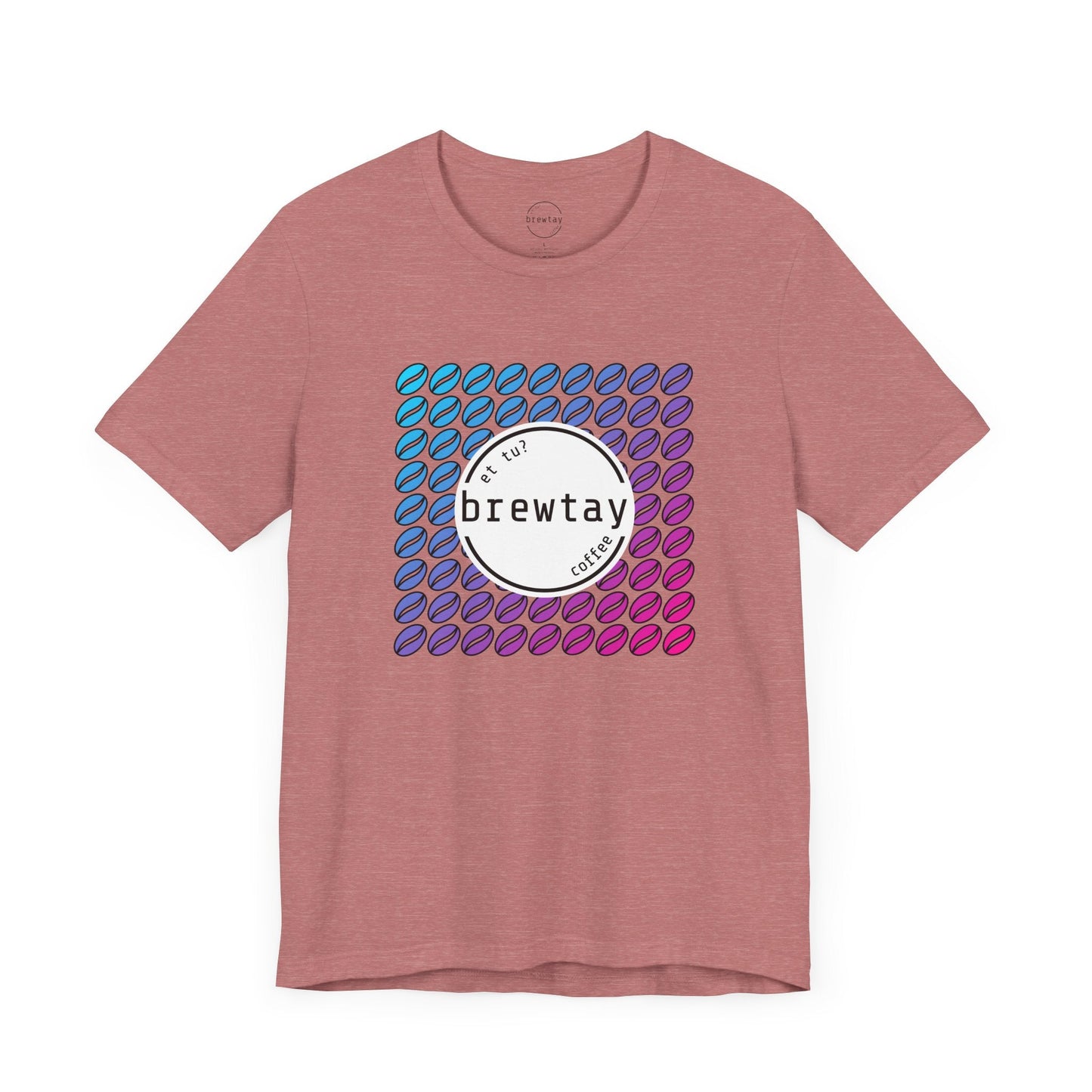 Neon Coffee Bean Gradient T-Shirt Printify