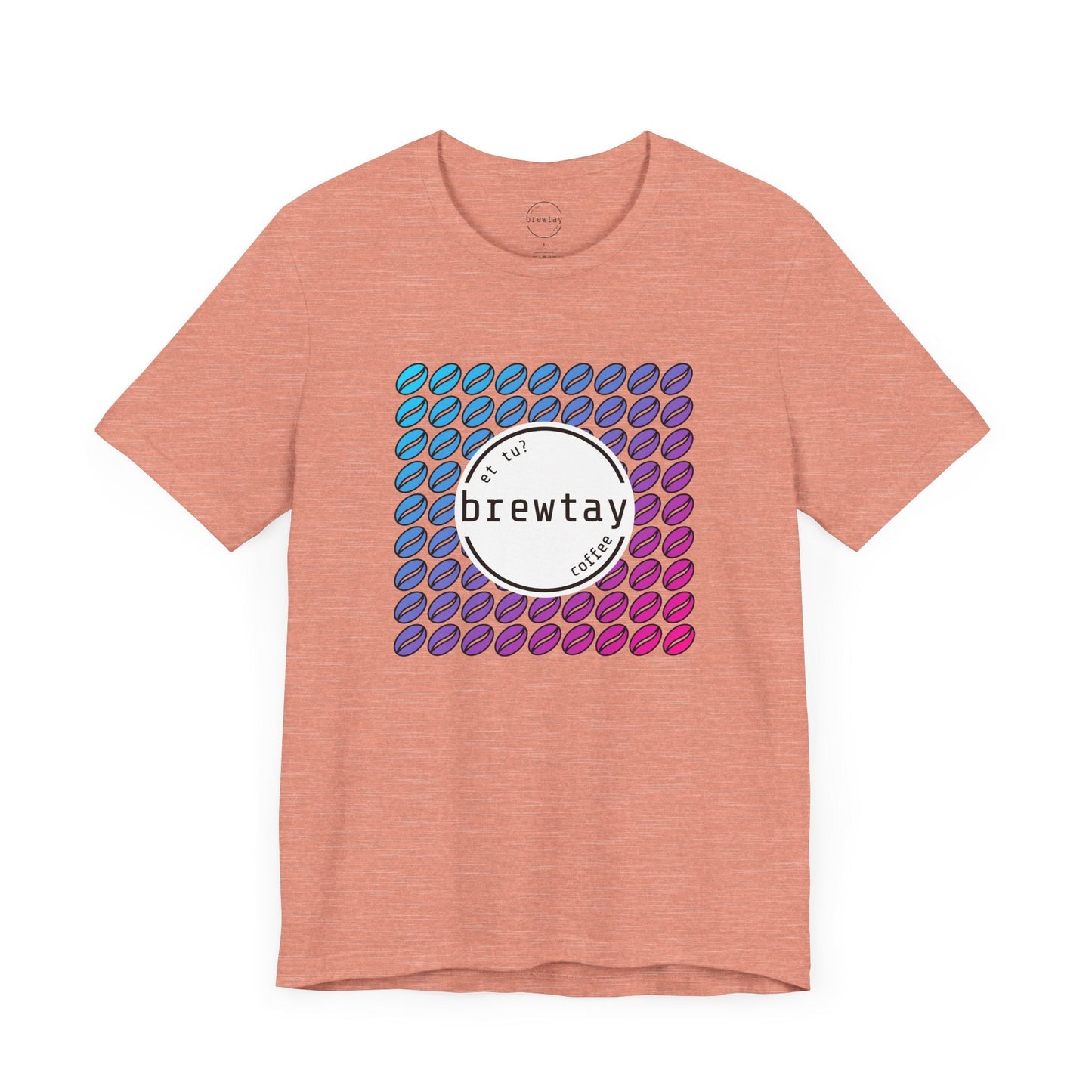 Neon Coffee Bean Gradient T-Shirt Printify