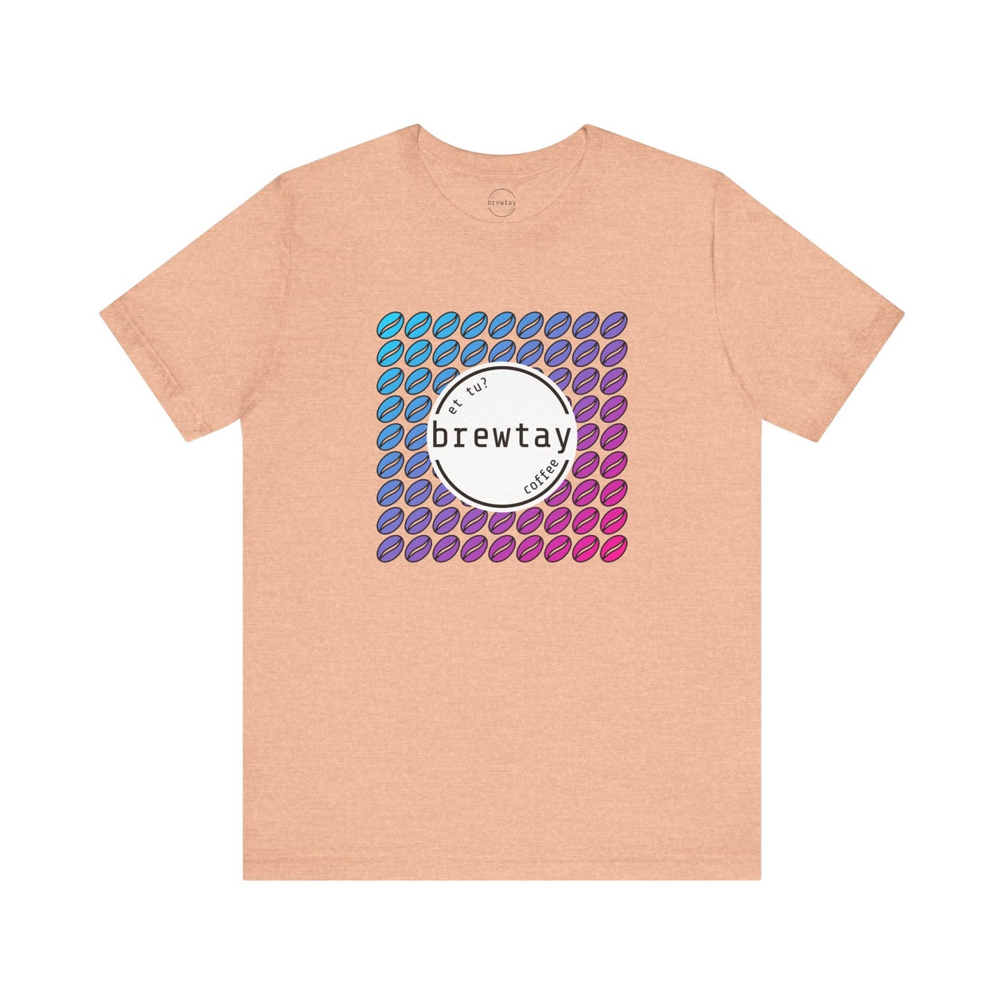 Neon Coffee Bean Gradient T-Shirt Printify