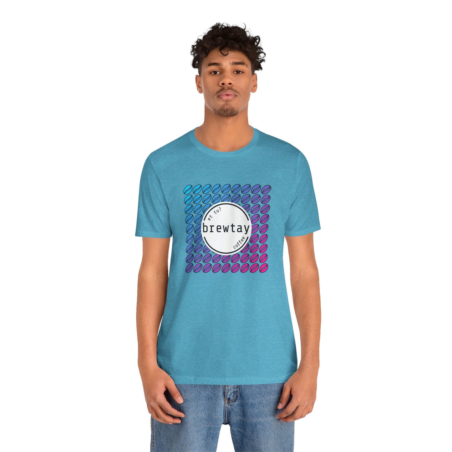 Neon Coffee Bean Gradient T-Shirt Printify