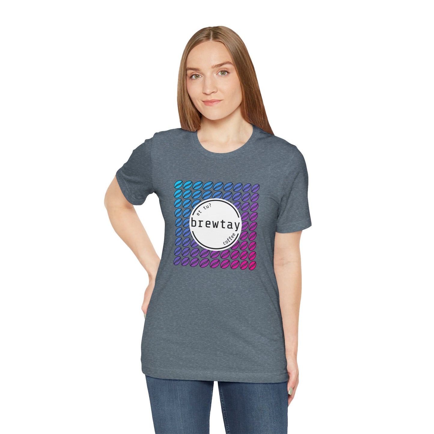 Neon Coffee Bean Gradient T-Shirt Printify
