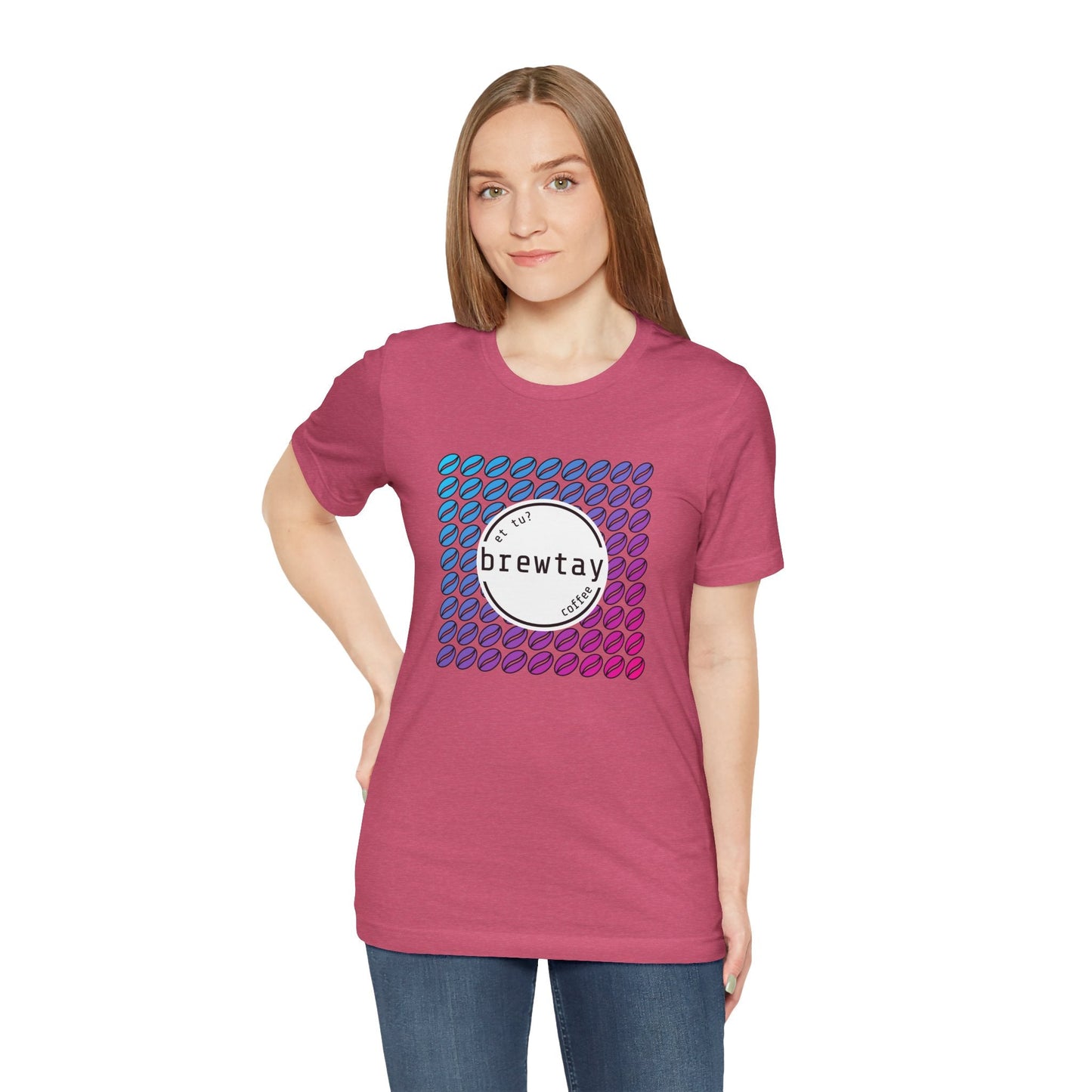 Neon Coffee Bean Gradient T-Shirt Printify