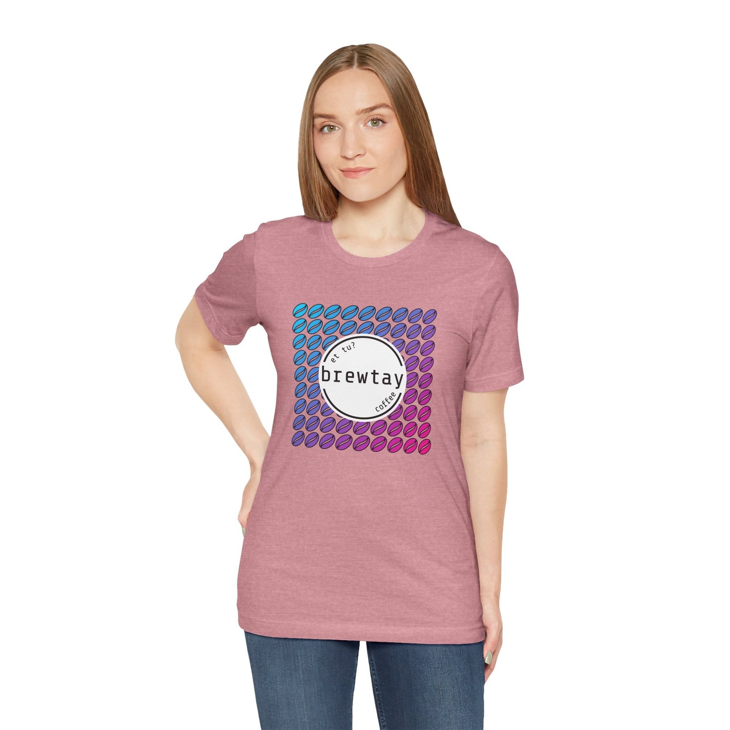 Neon Coffee Bean Gradient T-Shirt Printify