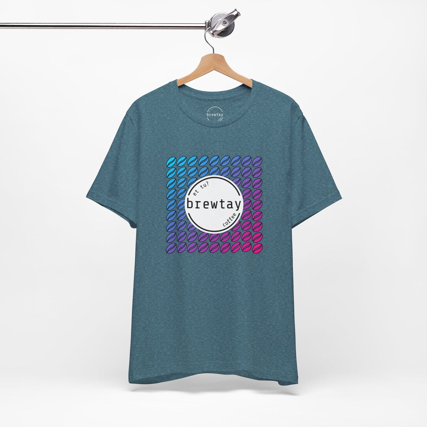 Neon Coffee Bean Gradient T-Shirt Printify