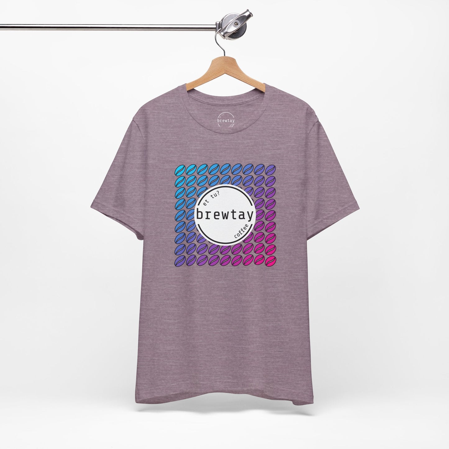 Neon Coffee Bean Gradient T-Shirt Printify