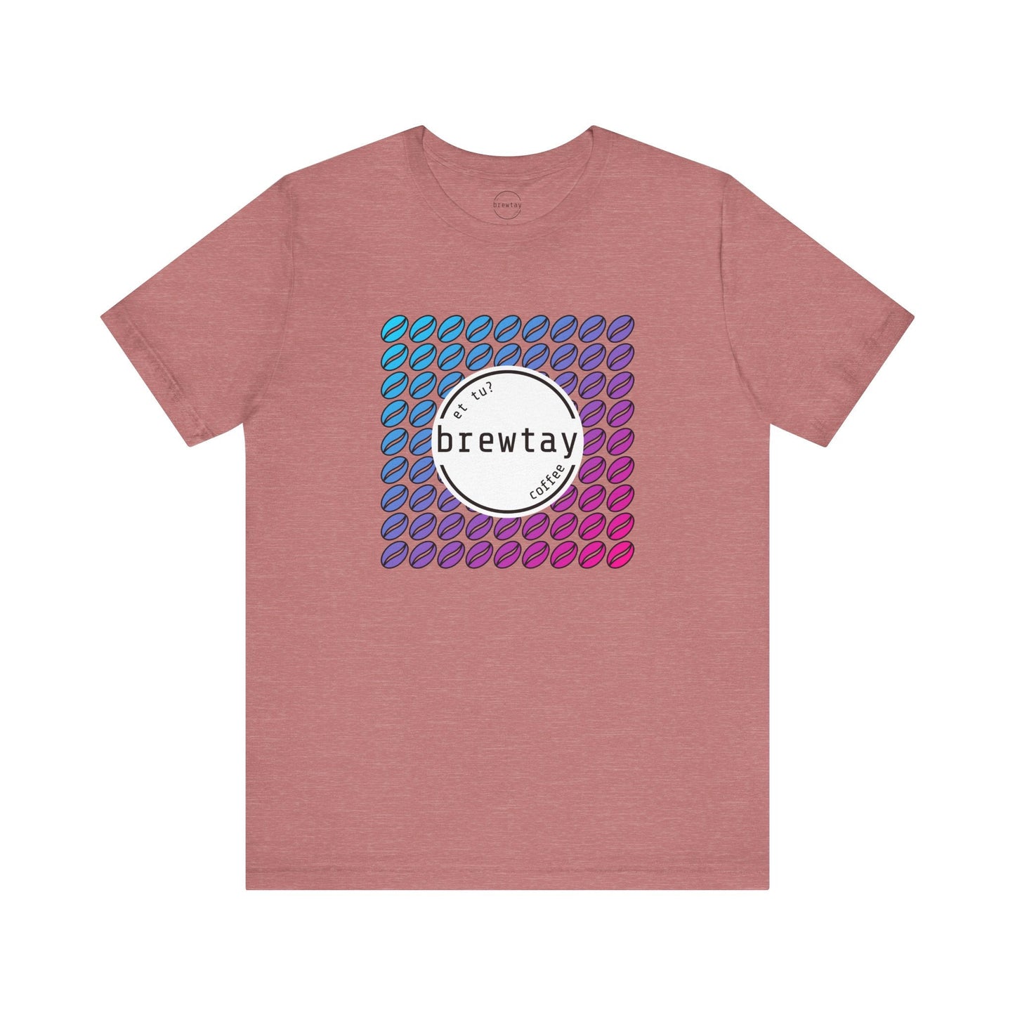 Neon Coffee Bean Gradient T-Shirt Printify