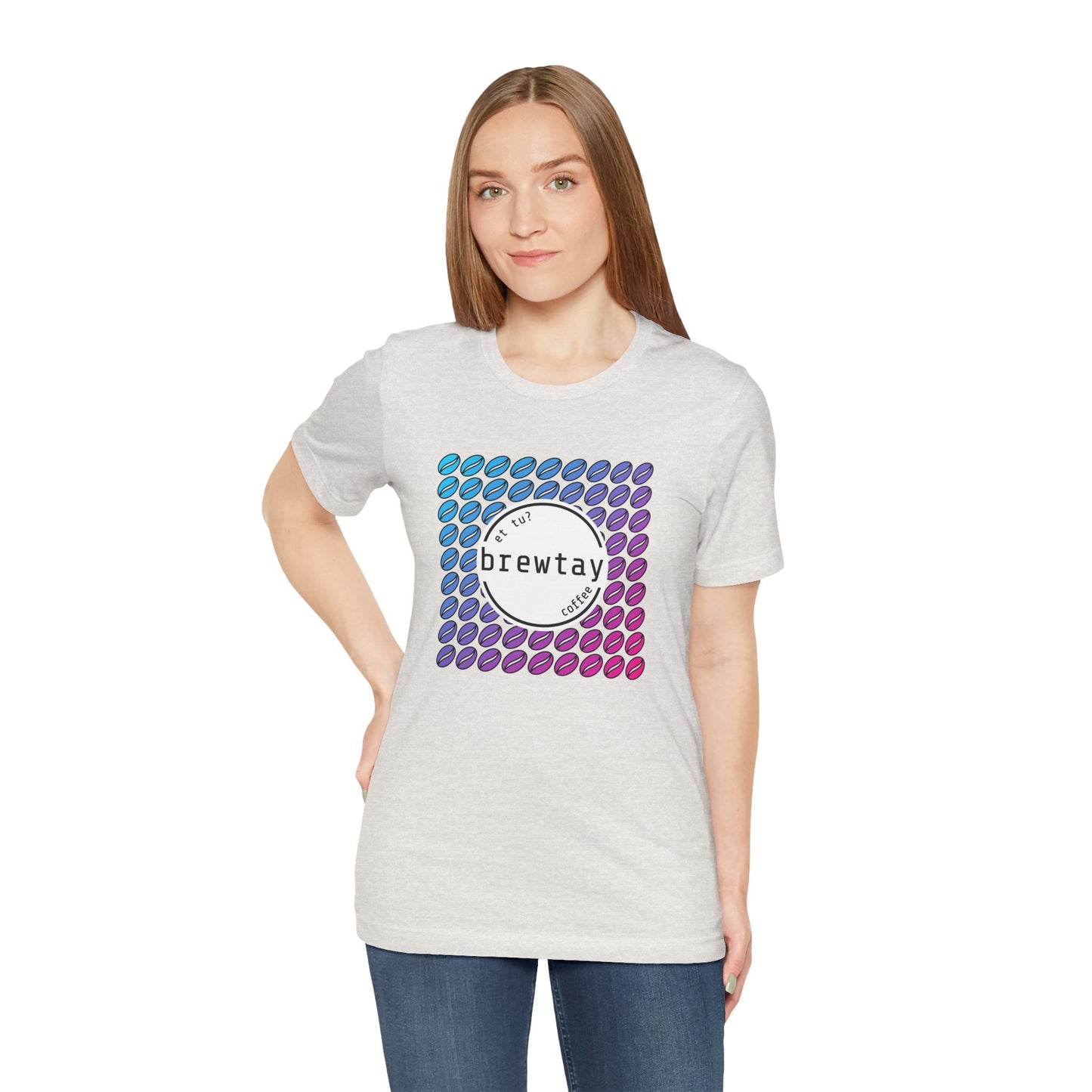 Neon Coffee Bean Gradient T-Shirt Printify