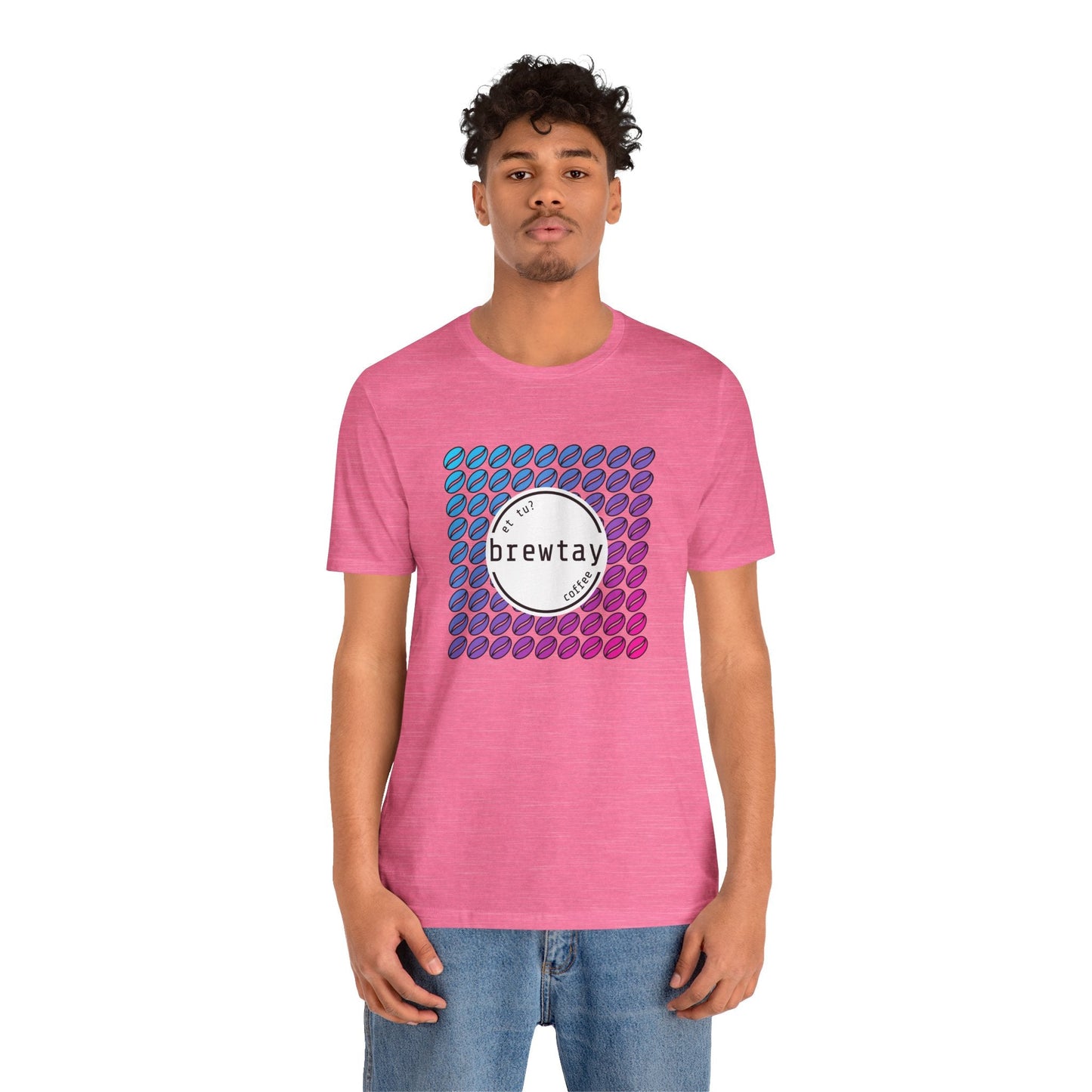Neon Coffee Bean Gradient T-Shirt Printify