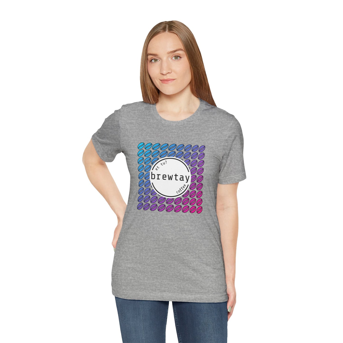 Neon Coffee Bean Gradient T-Shirt Printify