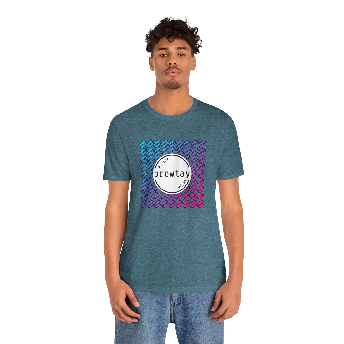 Neon Coffee Bean Gradient T-Shirt Printify