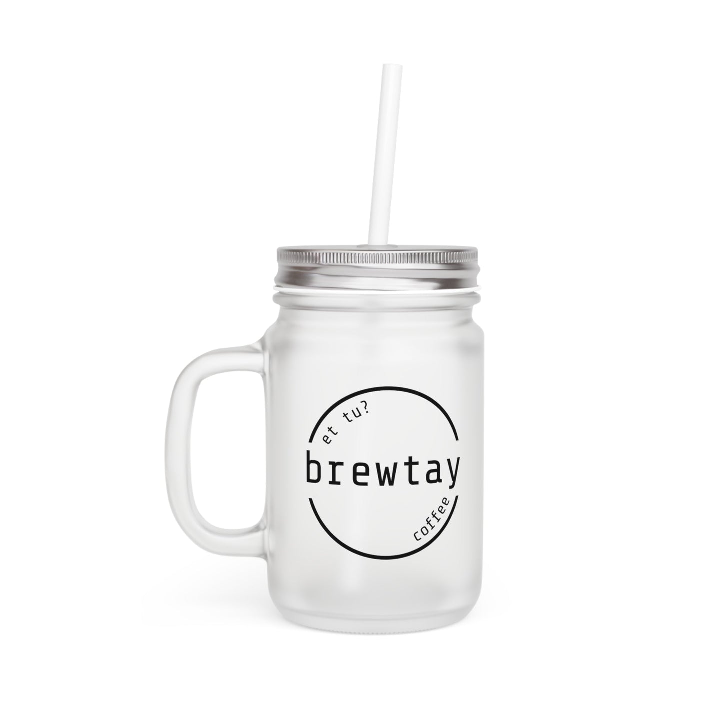 Frosted Glass Mason Jar Printify