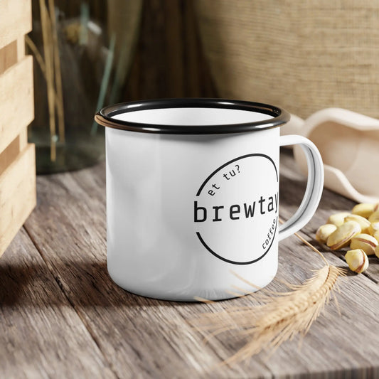 Logo Enamel Camp Cup - Brewtay Coffee