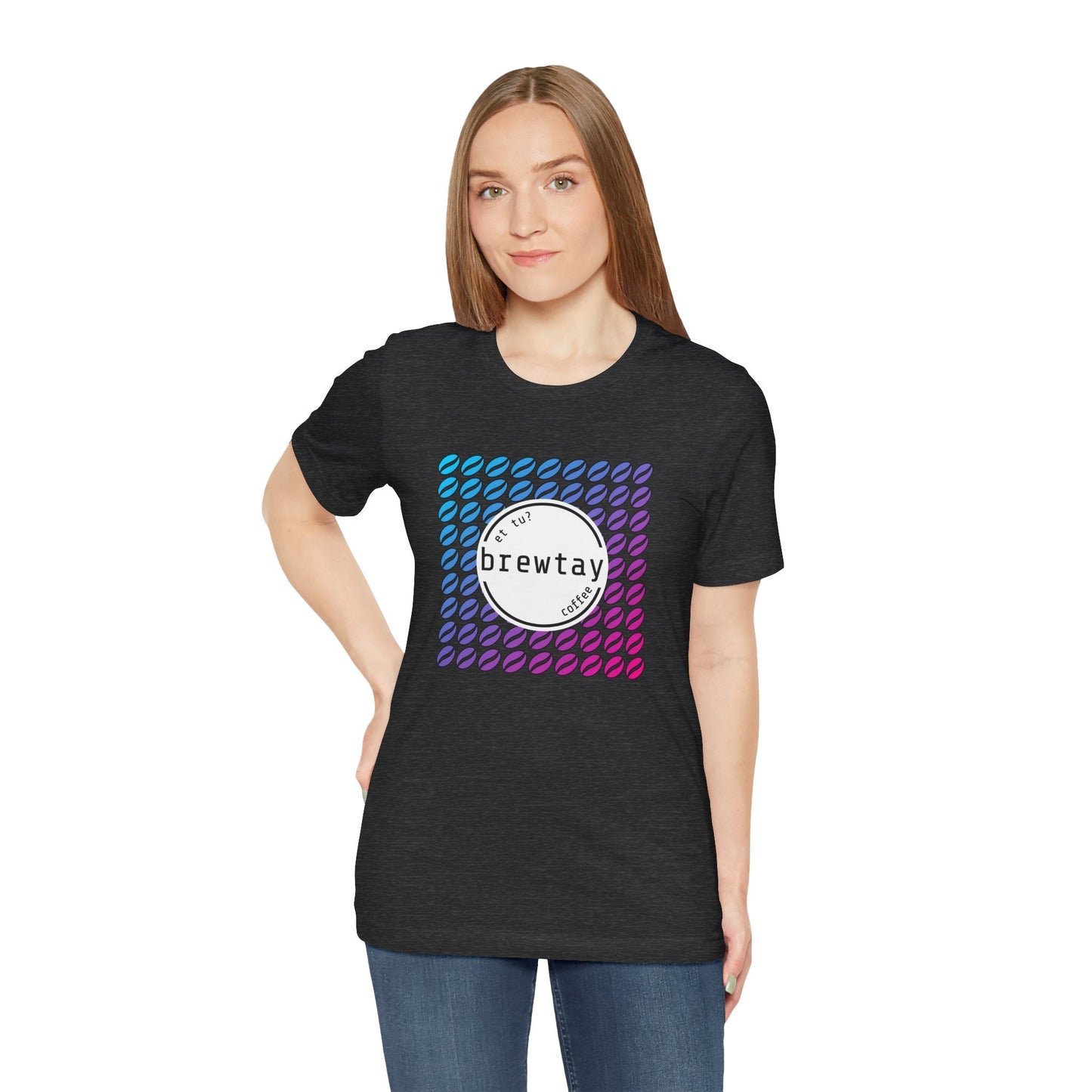 Neon Coffee Bean Gradient T-Shirt Printify