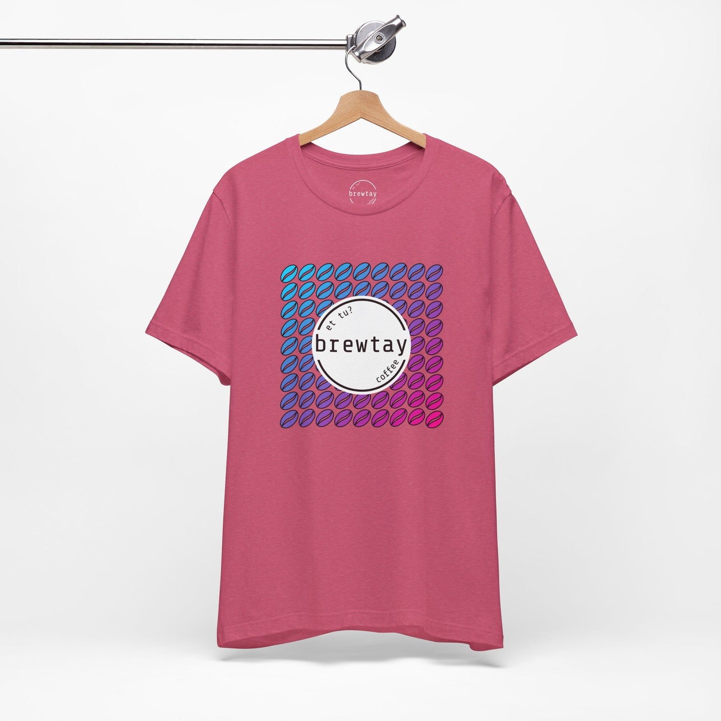 Neon Coffee Bean Gradient T-Shirt Printify