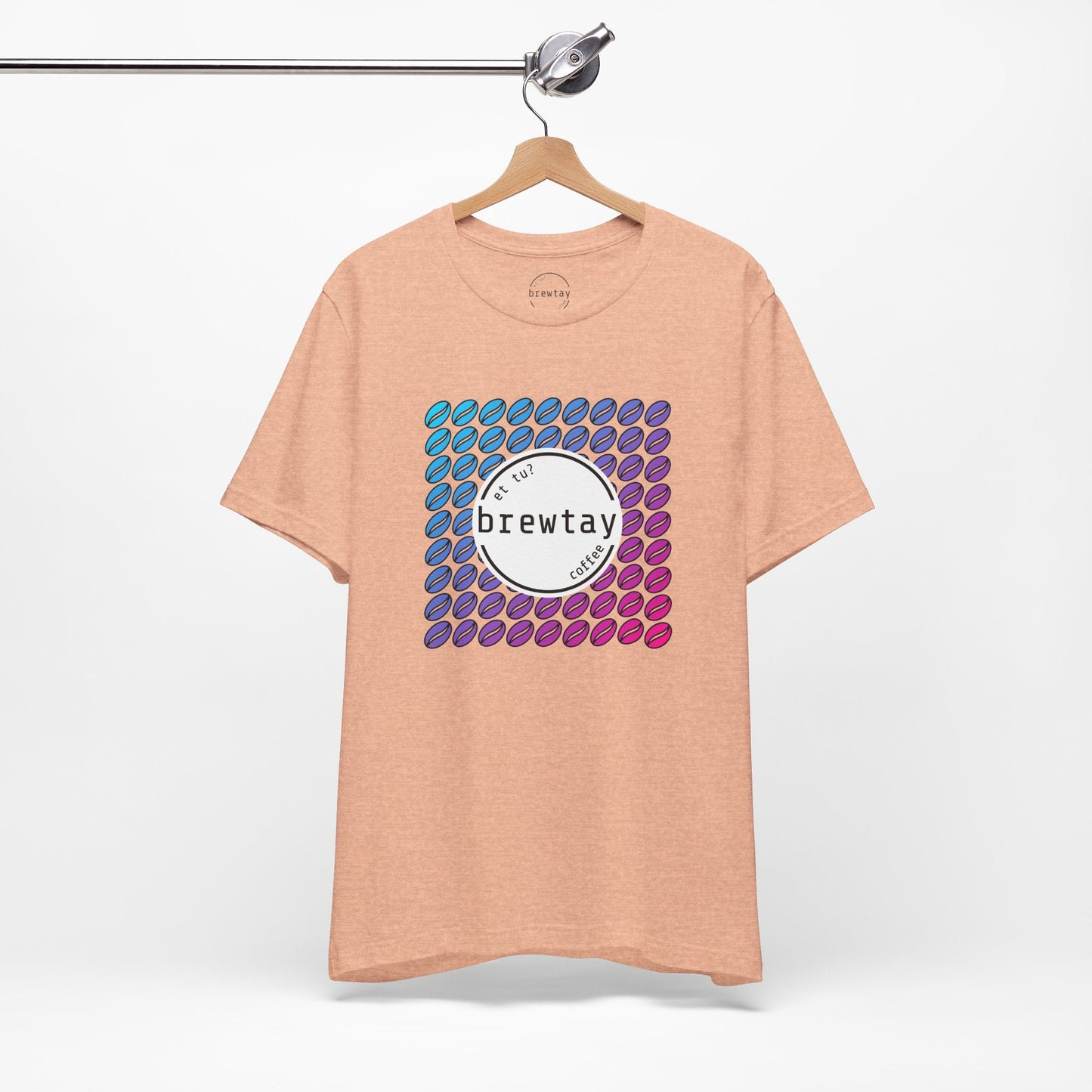 Neon Coffee Bean Gradient T-Shirt Printify