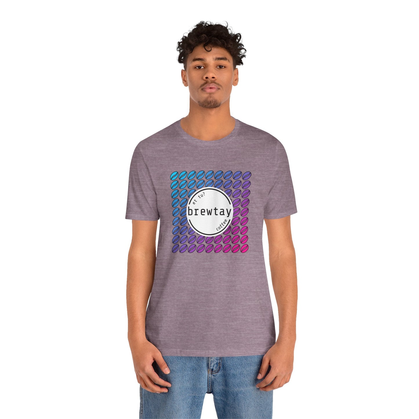 Neon Coffee Bean Gradient T-Shirt Printify