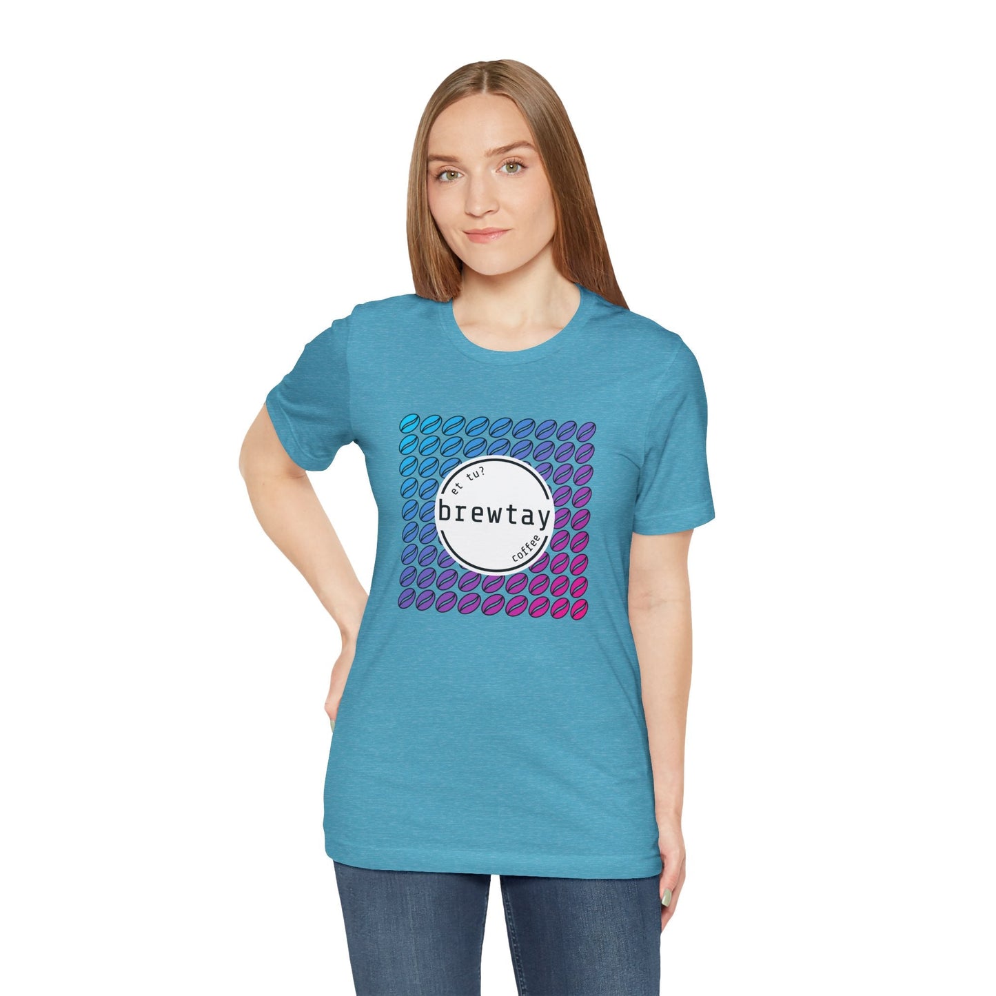 Neon Coffee Bean Gradient T-Shirt Printify