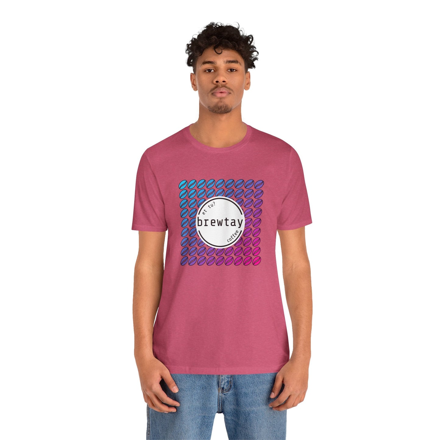 Neon Coffee Bean Gradient T-Shirt Printify
