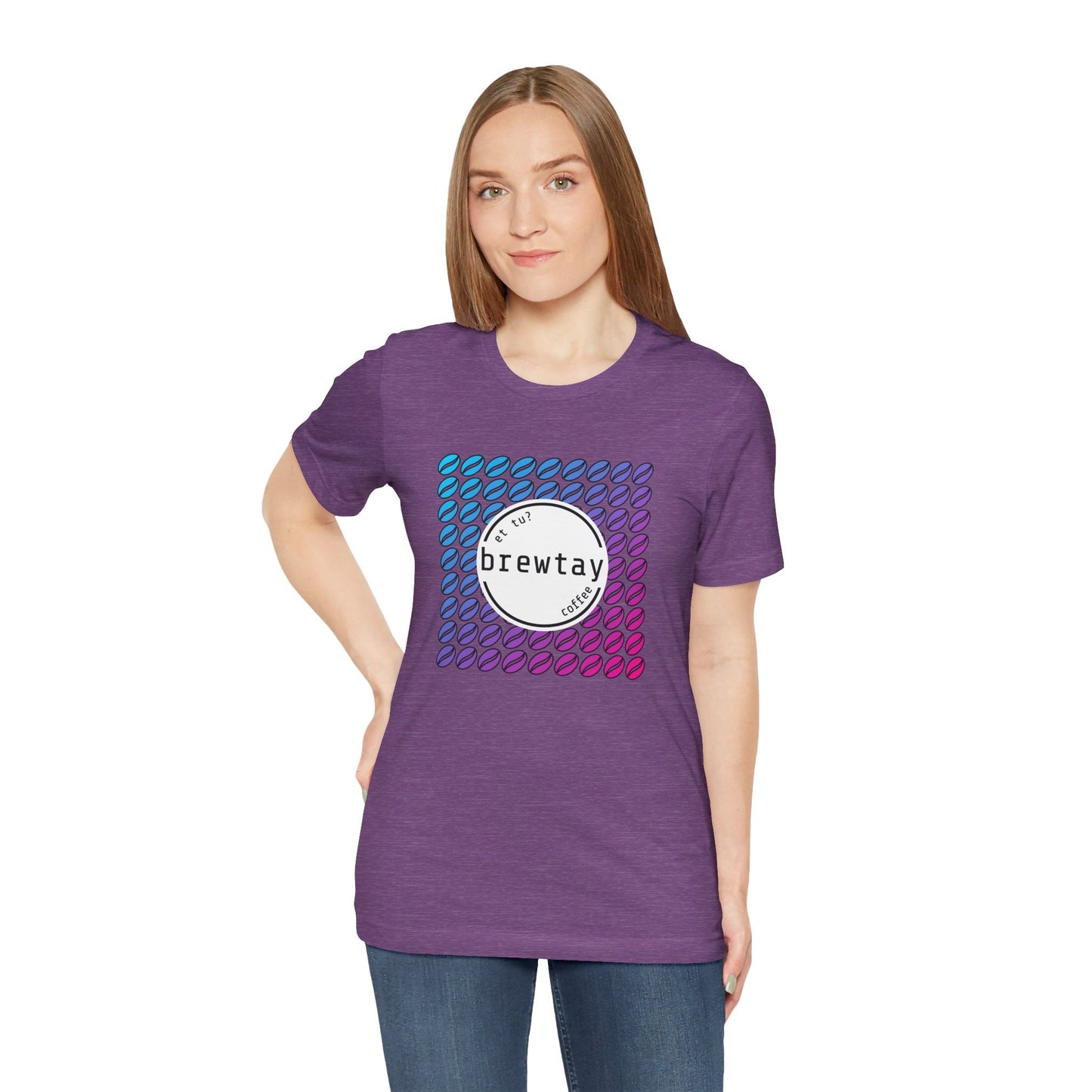 Neon Coffee Bean Gradient T-Shirt Printify