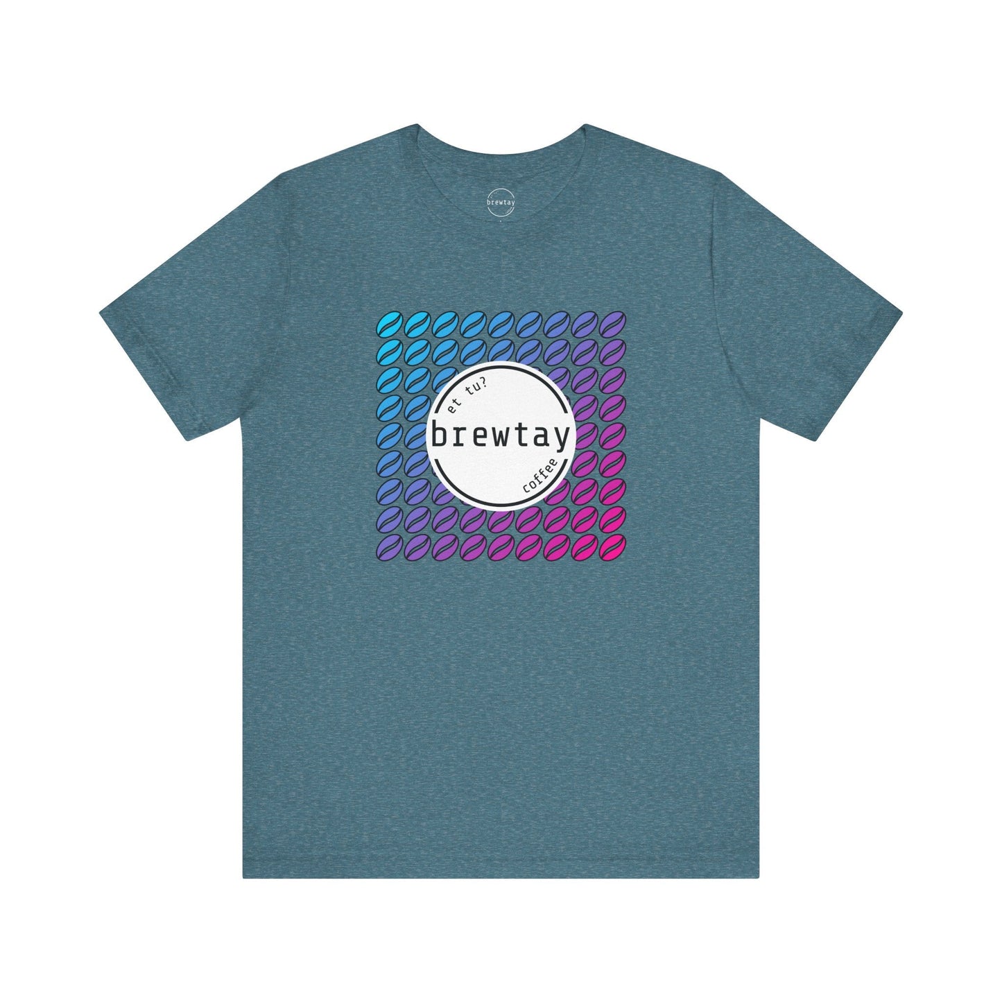 Neon Coffee Bean Gradient T-Shirt Printify