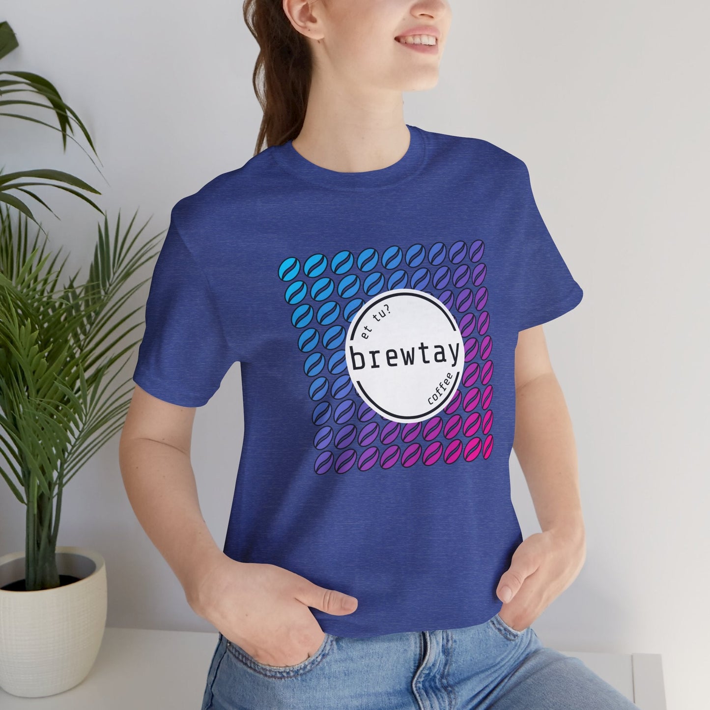 Neon Coffee Bean Gradient T-Shirt Printify