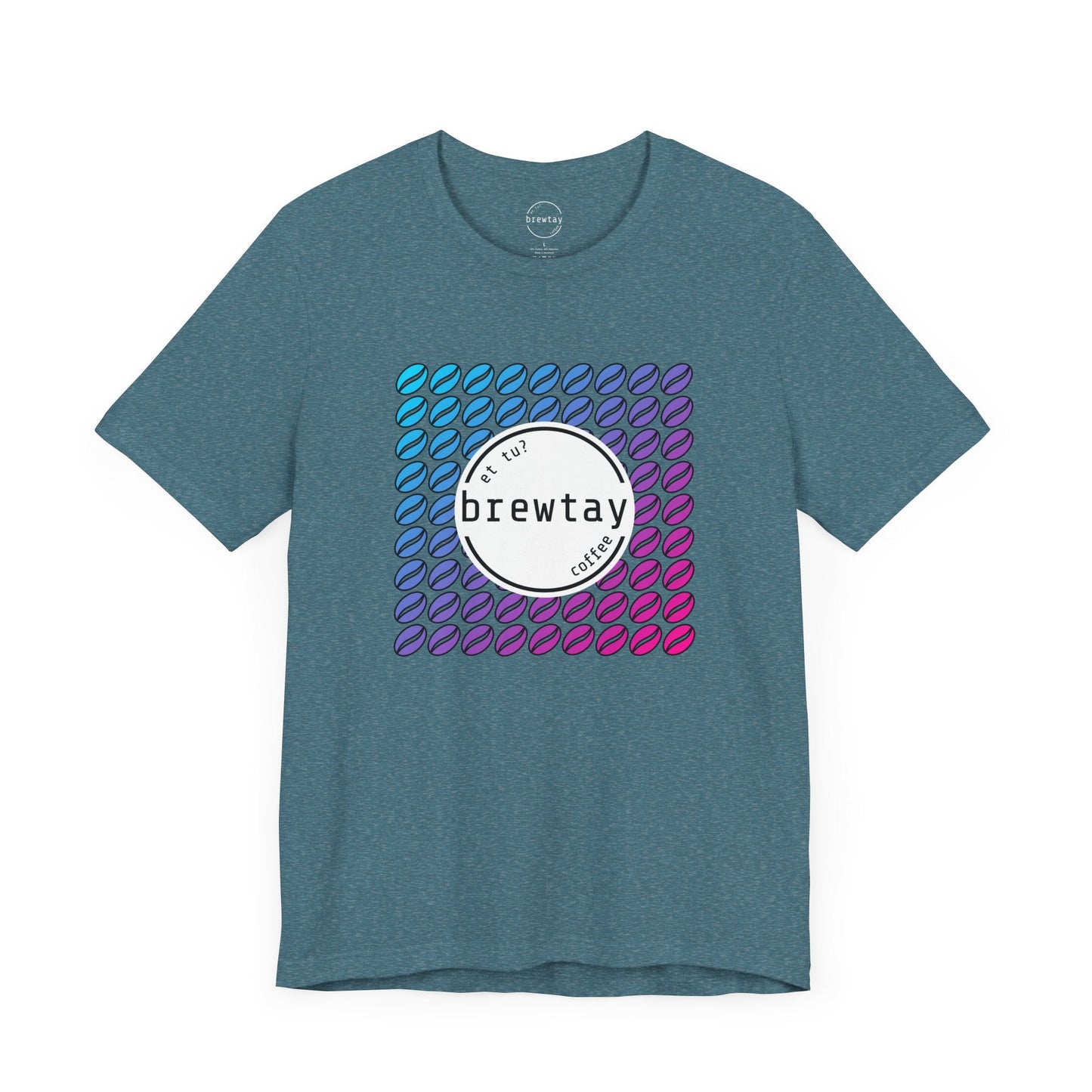 Neon Coffee Bean Gradient T-Shirt Printify