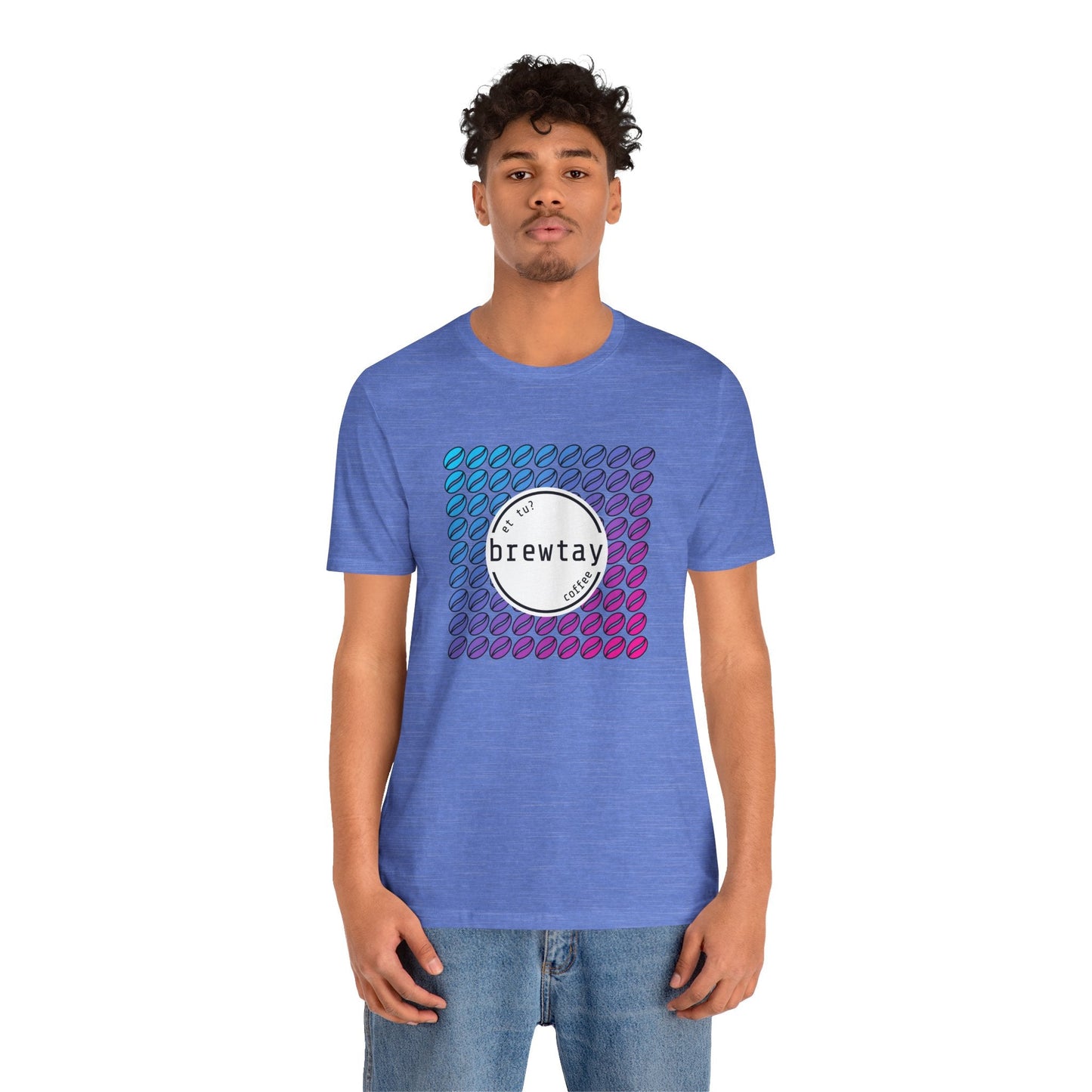 Neon Coffee Bean Gradient T-Shirt Printify