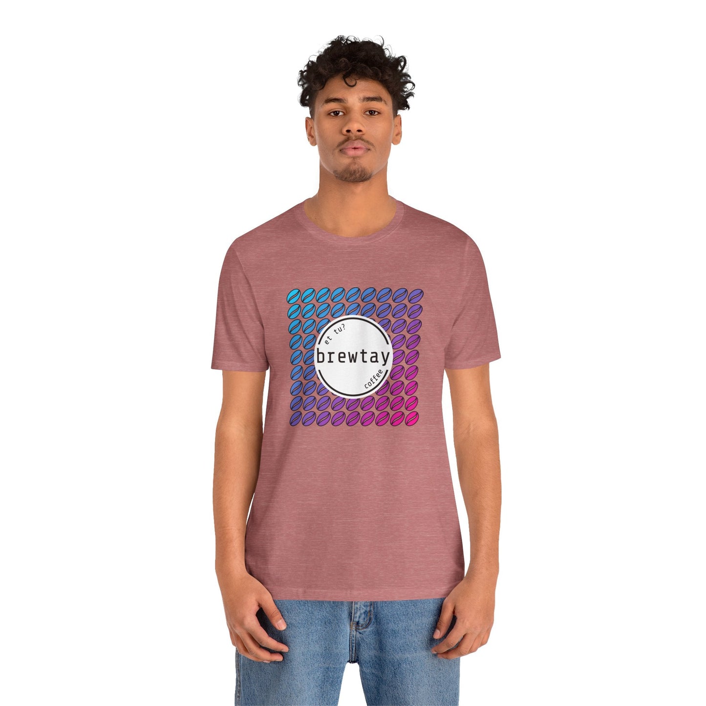 Neon Coffee Bean Gradient T-Shirt Printify
