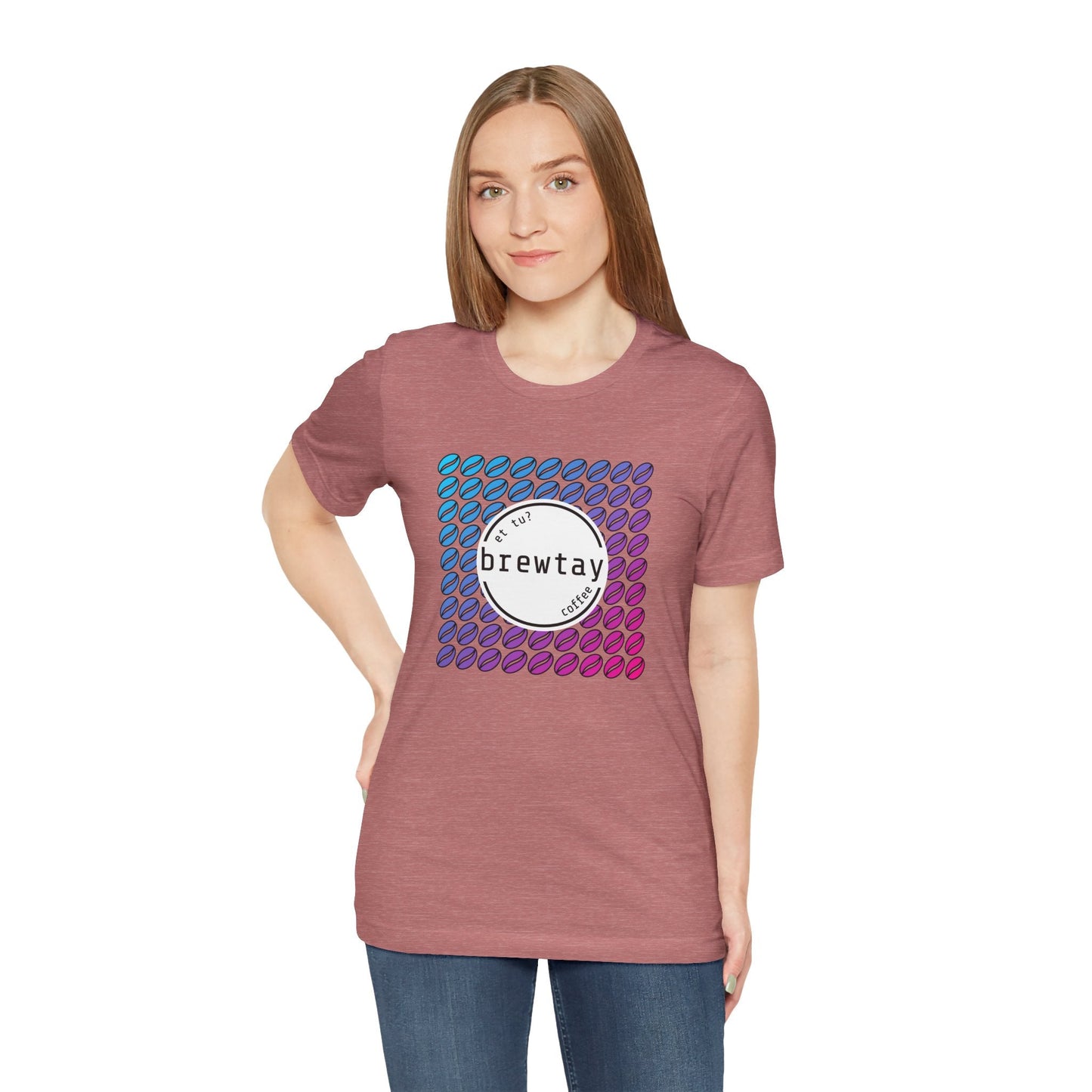 Neon Coffee Bean Gradient T-Shirt Printify