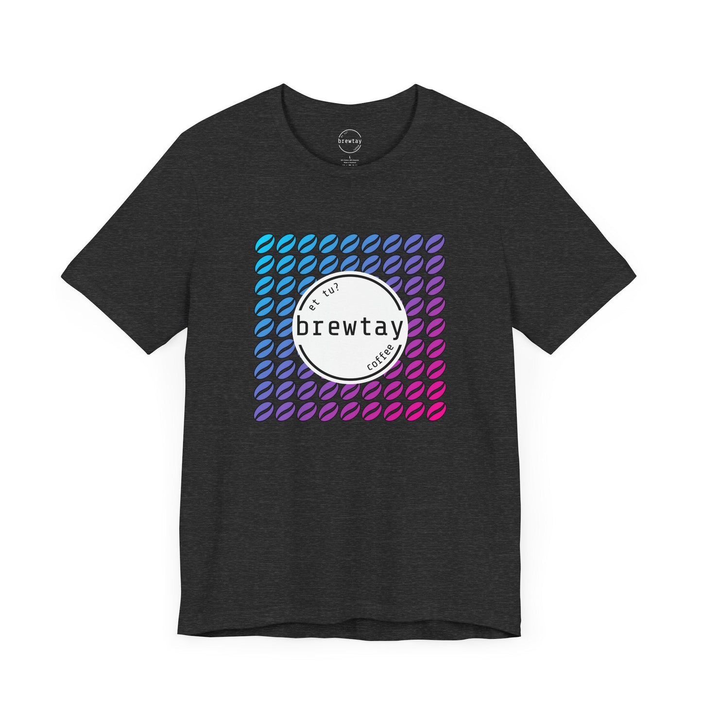 Neon Coffee Bean Gradient T-Shirt Printify