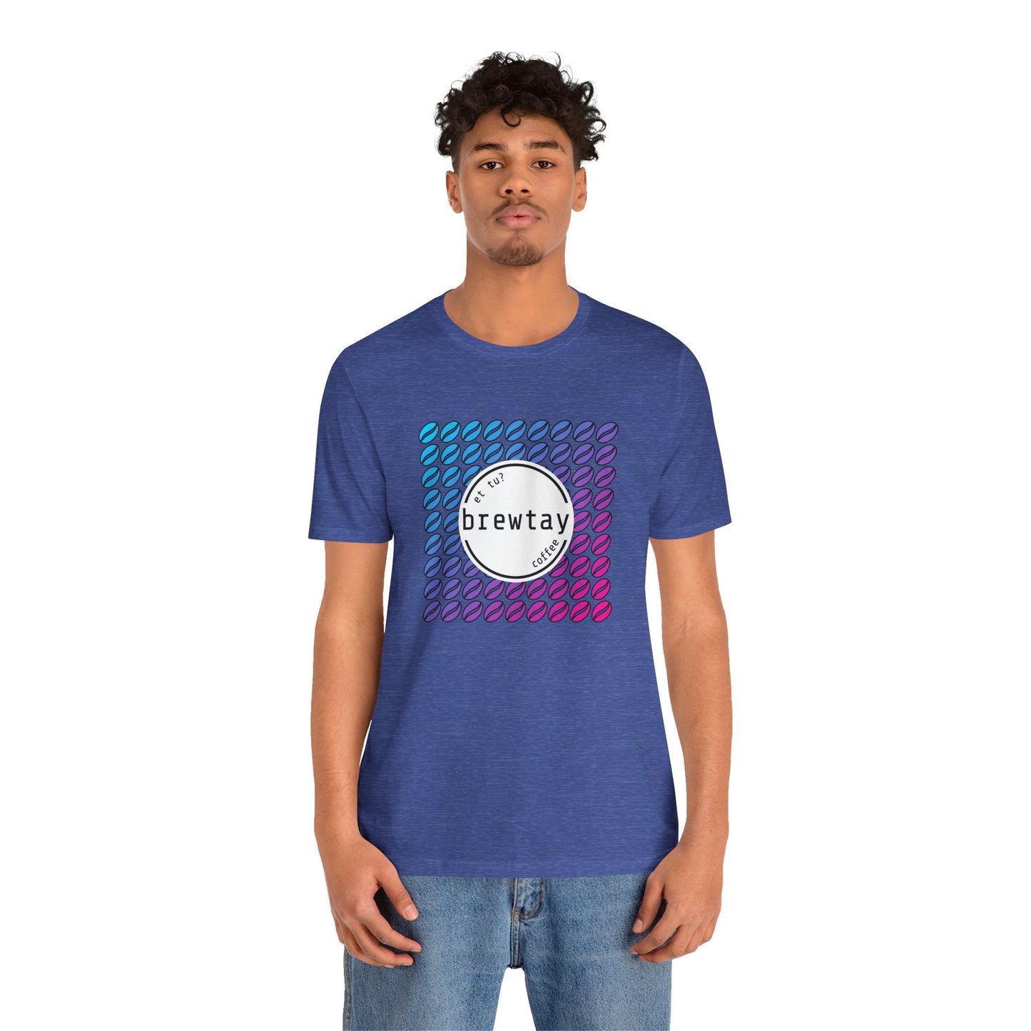 Neon Coffee Bean Gradient T-Shirt Printify
