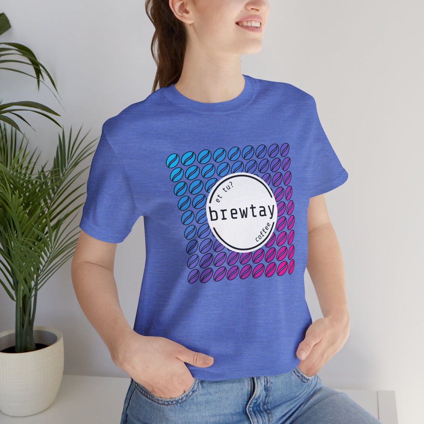 Neon Coffee Bean Gradient T-Shirt Printify