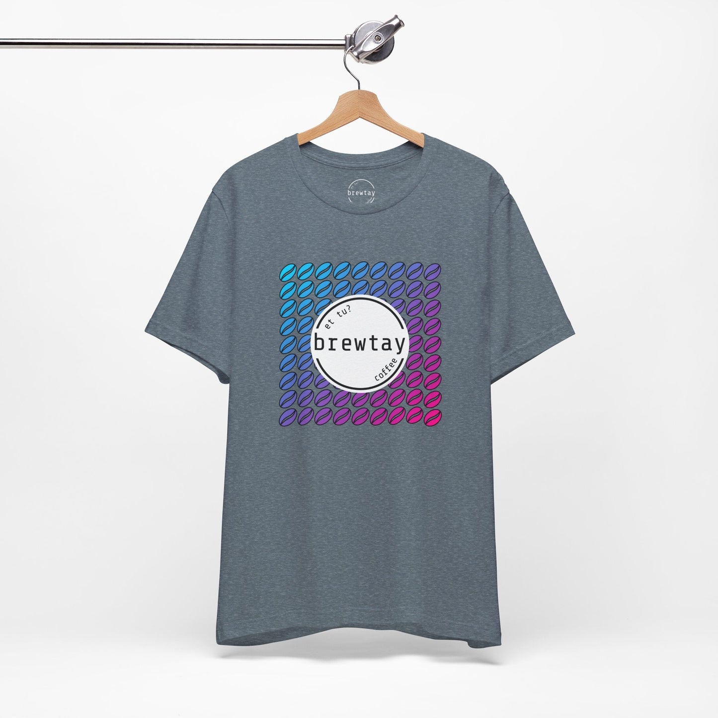 Neon Coffee Bean Gradient T-Shirt Printify