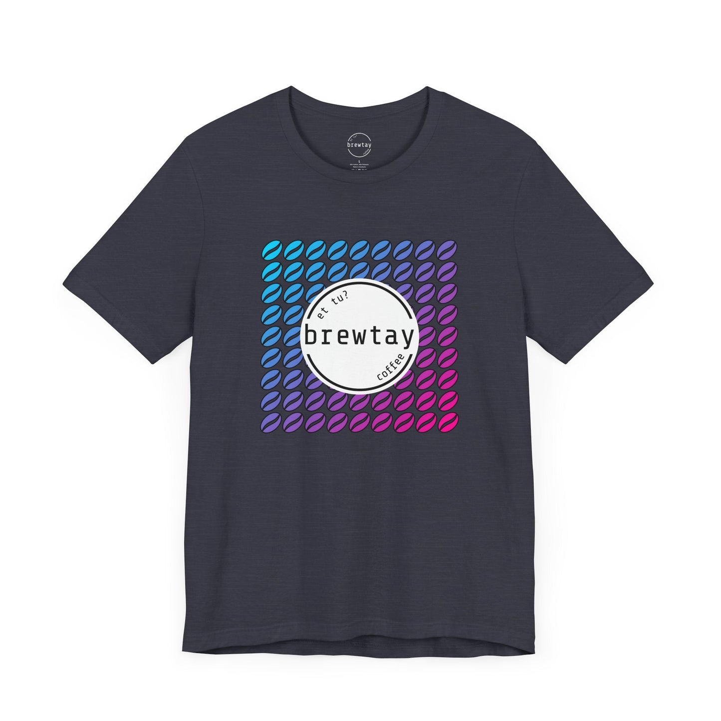 Neon Coffee Bean Gradient T-Shirt Printify
