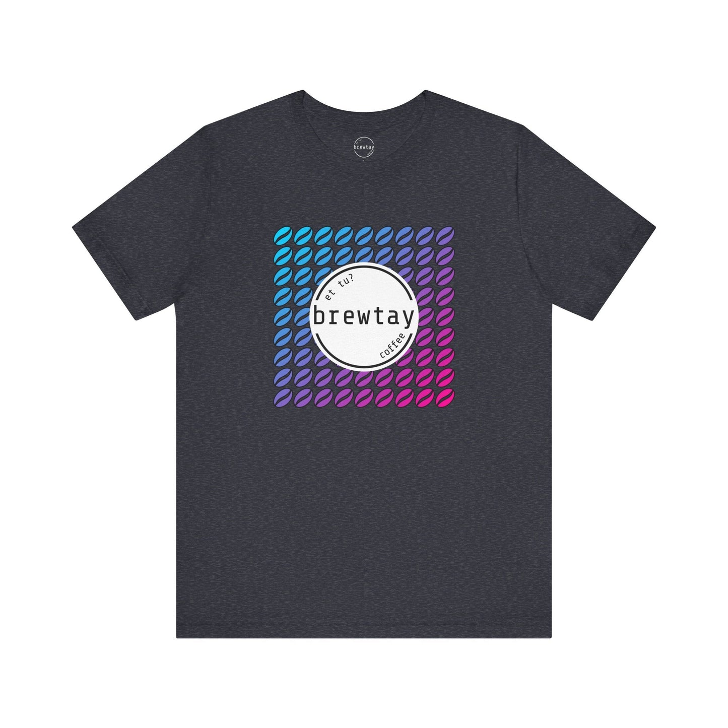 Neon Coffee Bean Gradient T-Shirt Printify