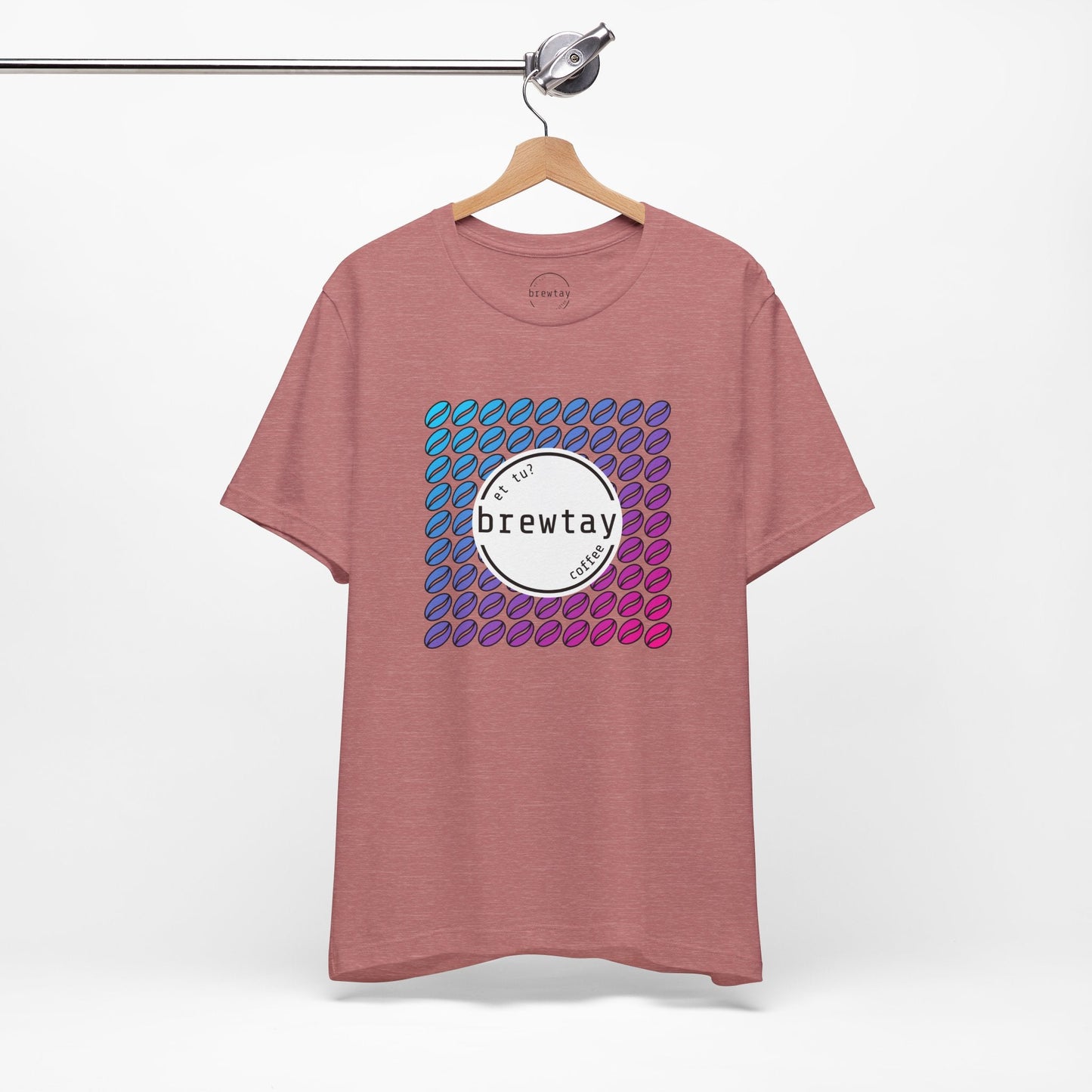 Neon Coffee Bean Gradient T-Shirt Printify