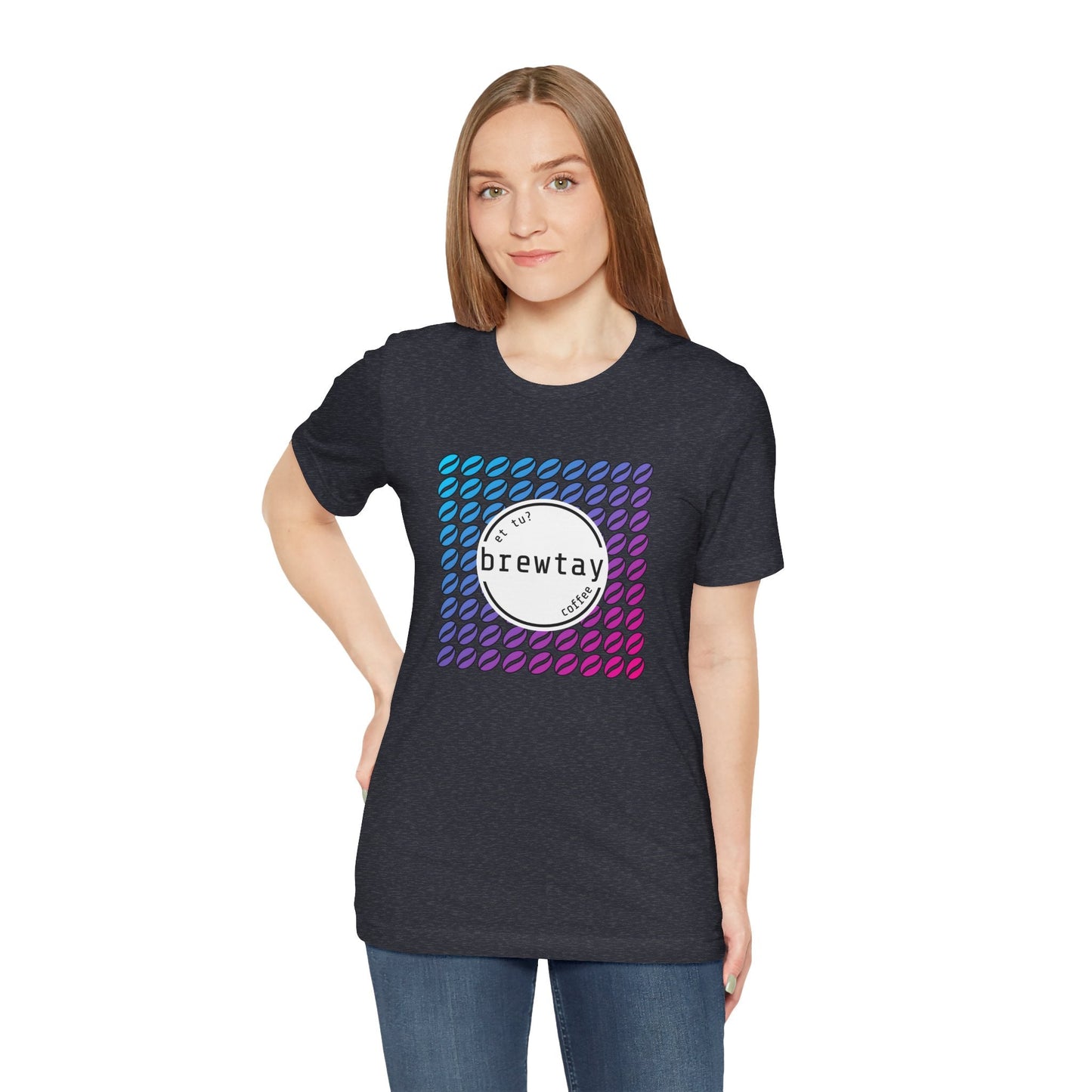 Neon Coffee Bean Gradient T-Shirt Printify
