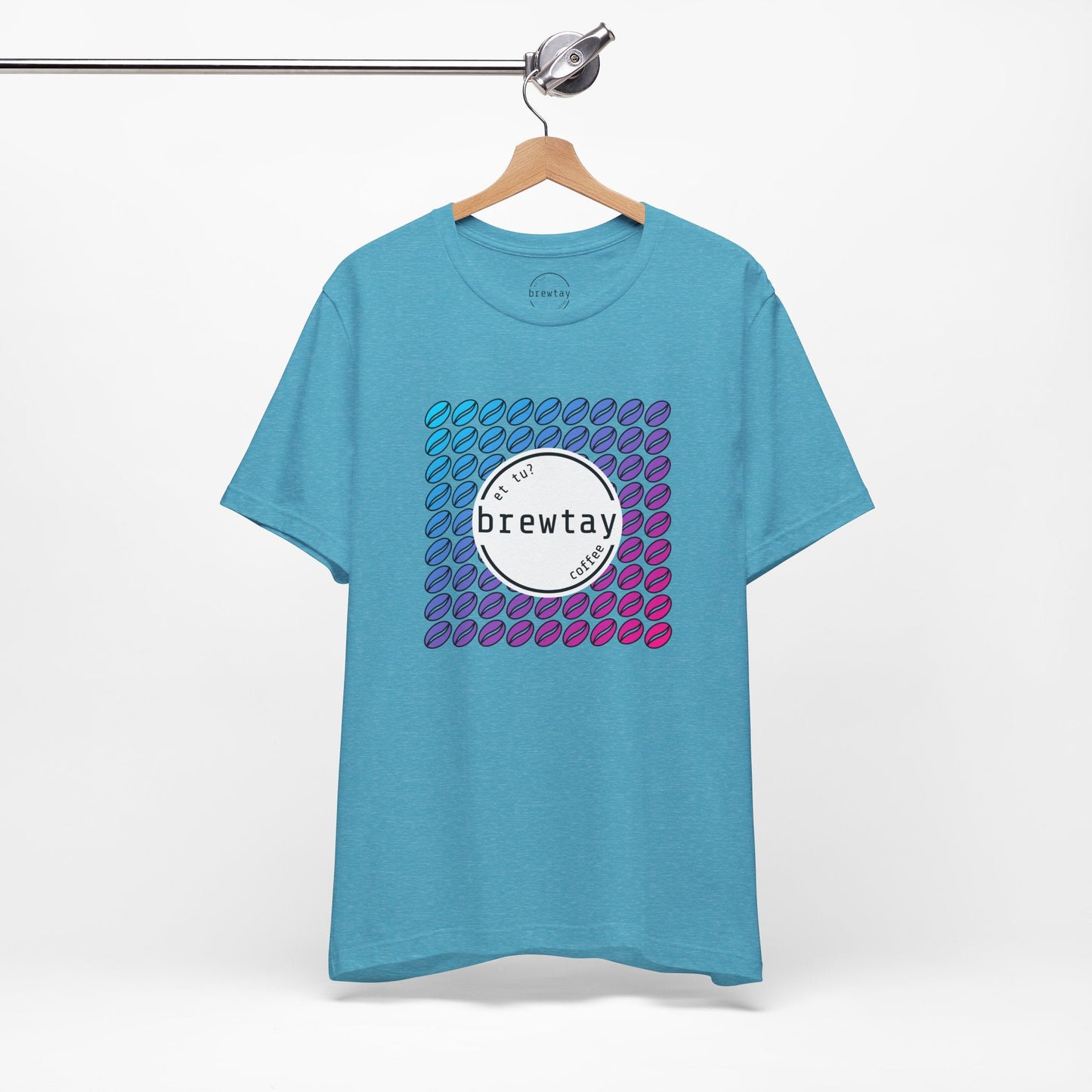 Neon Coffee Bean Gradient T-Shirt Printify
