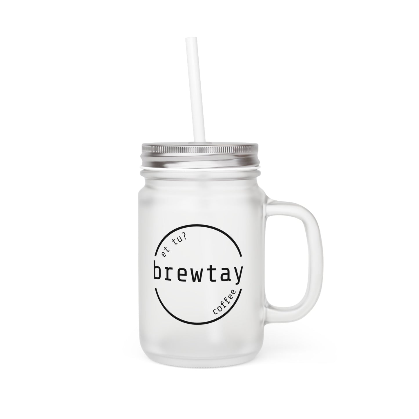 Frosted Glass Mason Jar Printify