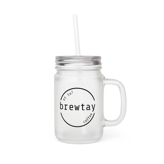Frosted Glass Mason Jar Printify