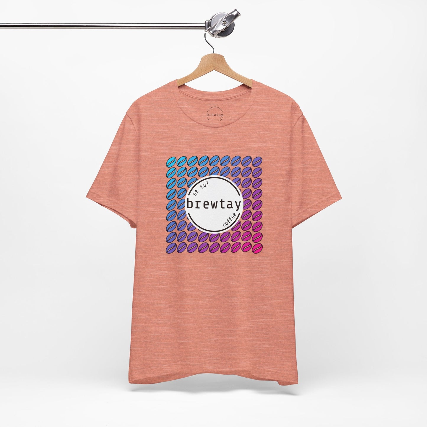 Neon Coffee Bean Gradient T-Shirt Printify
