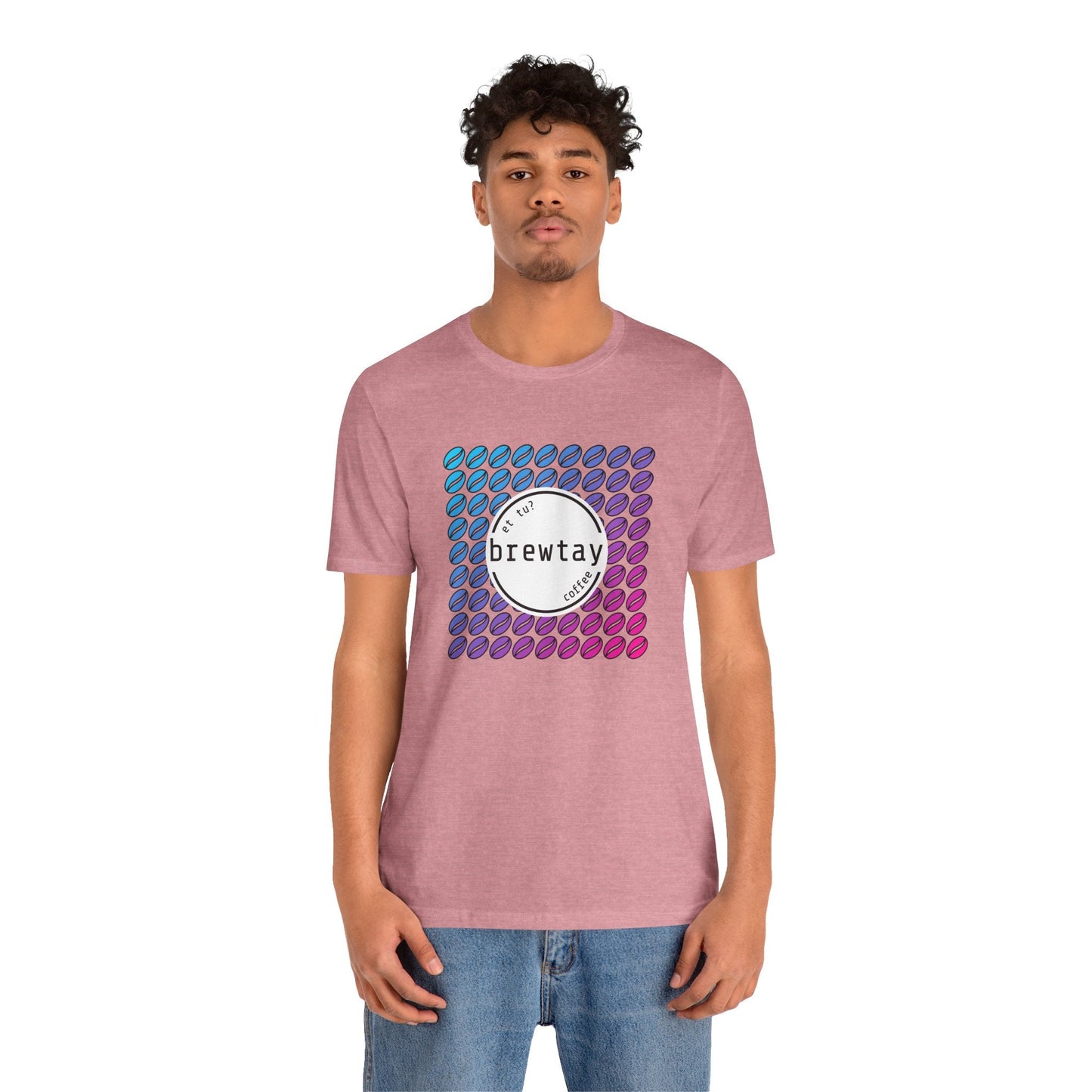 Neon Coffee Bean Gradient T-Shirt Printify