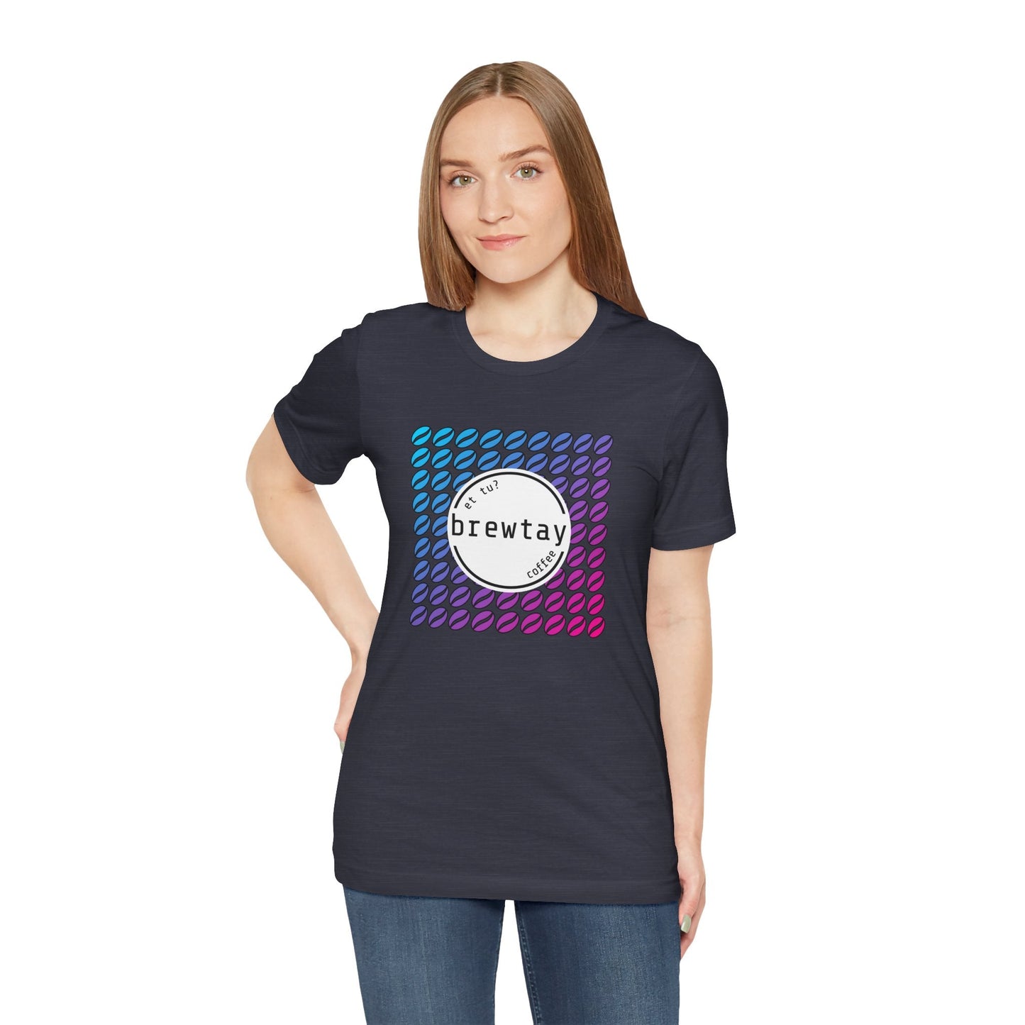 Neon Coffee Bean Gradient T-Shirt Printify