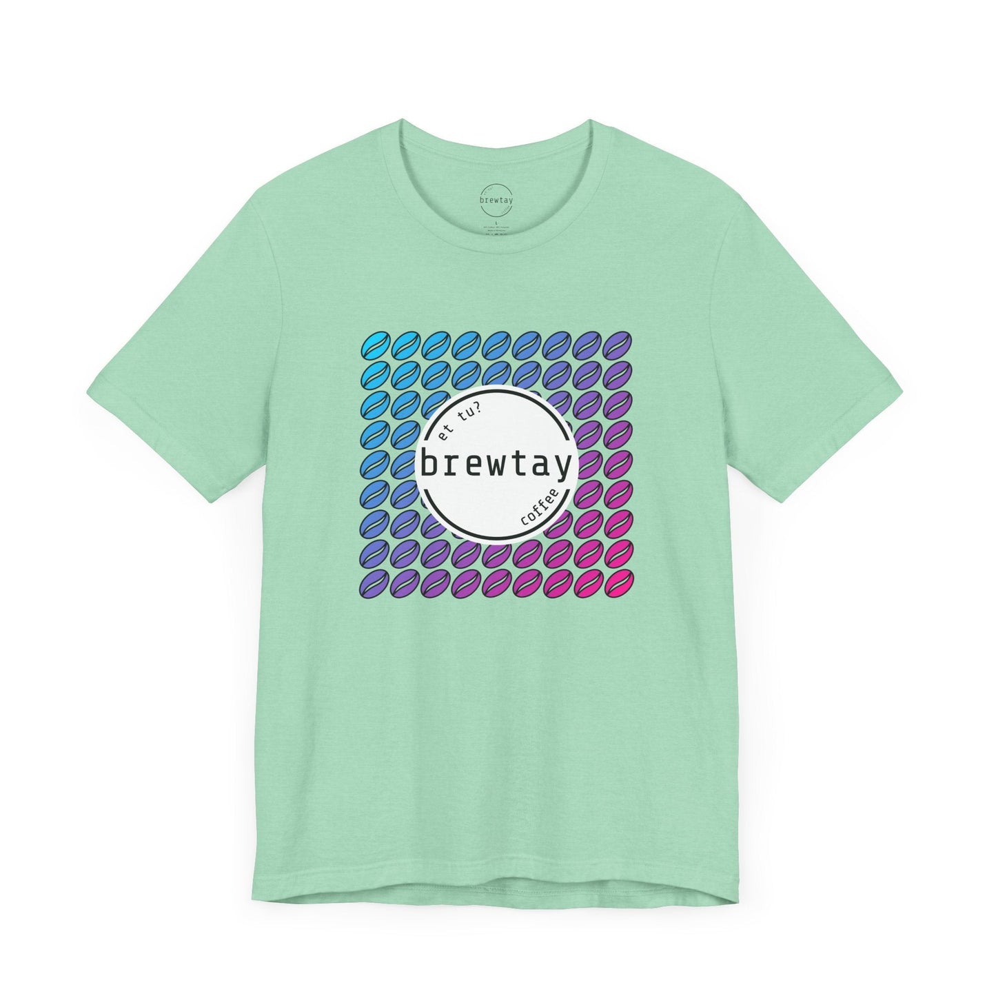 Neon Coffee Bean Gradient T-Shirt Printify
