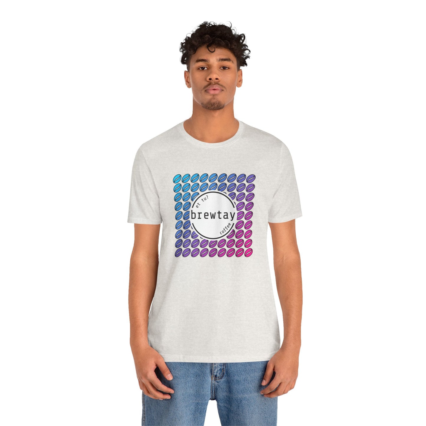 Neon Coffee Bean Gradient T-Shirt Printify
