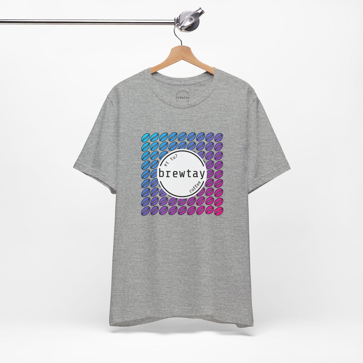 Neon Coffee Bean Gradient T-Shirt Printify